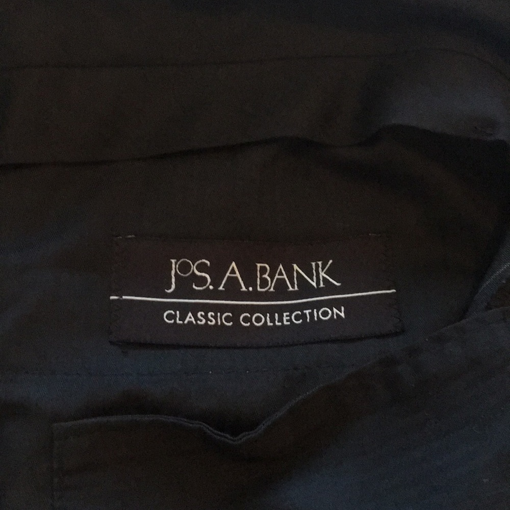 Jos. A Bank slacks grey white pinstripes 34x30